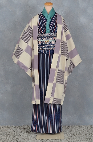 shibuya casual［紺地の縞模様］