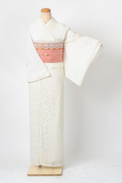 小紋[レース・オフホワイト]