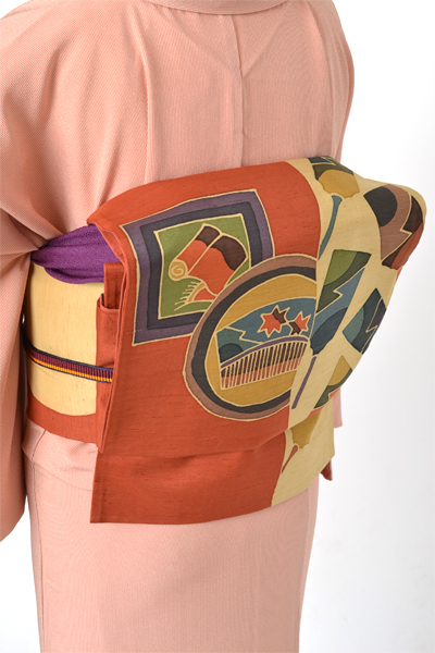 江戸小紋［千筋・橙］