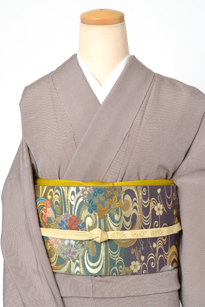 江戸小紋［千筋・茶］