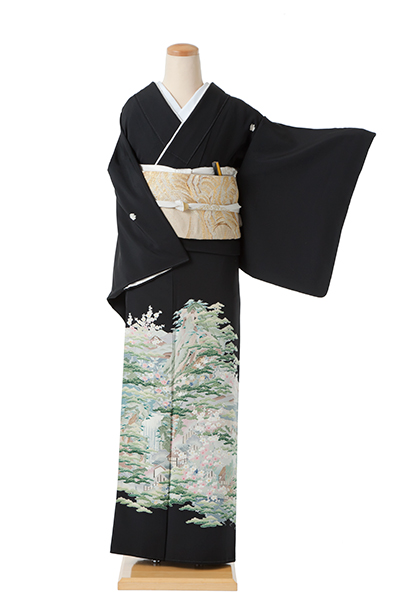 黒留袖(山水・本加賀)
