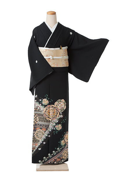 黒留袖(鳳凰・唐草)