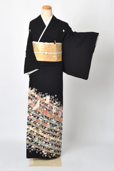黒留袖[鶴・松・菊]