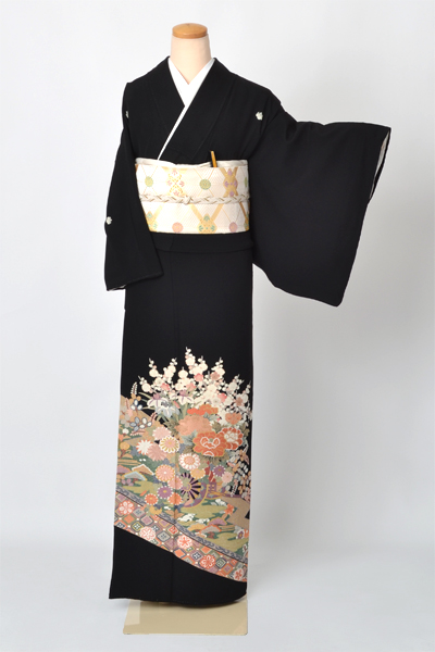 黒留袖[鶴・松・菊]