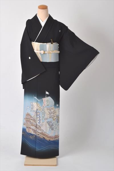 黒留袖［南蛮船模様］