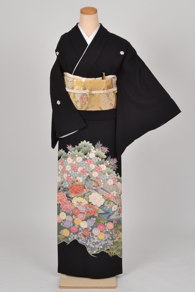 黒留袖［本加賀友禅の自然風景模様］