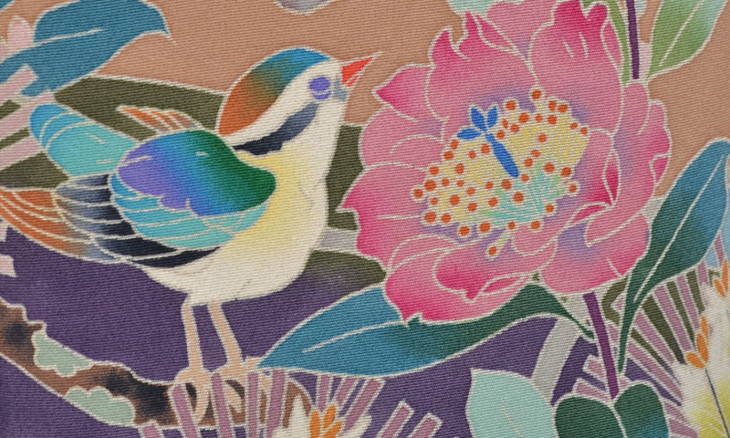 黒留袖［本加賀友禅の松梅模様］