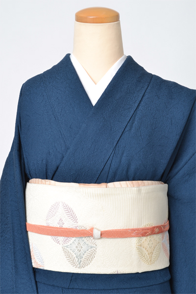 単衣色無地［藍色無地］