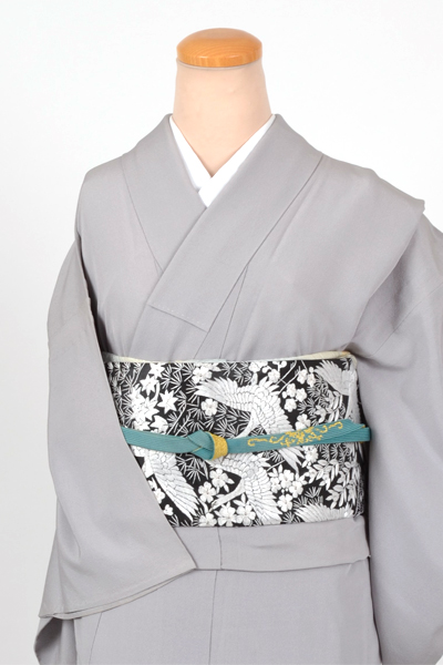 単衣色無地［銀鼠色無地］