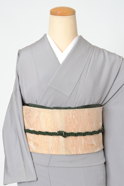 単衣色無地［銀鼠色無地］