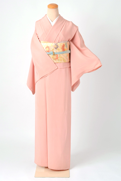 単衣色無地［薄紅梅色無地］