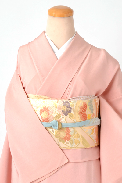 単衣色無地［薄紅梅色無地］