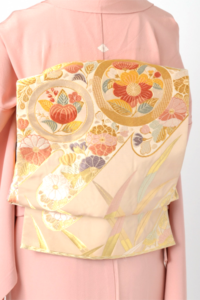 単衣色無地［薄紅梅色無地］