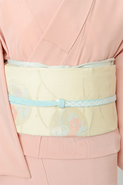 単衣色無地［薄紅梅色無地］