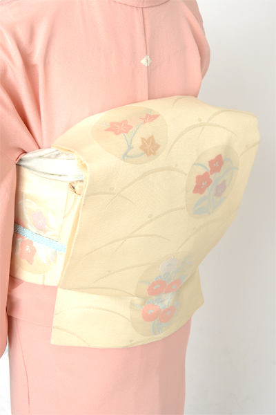 単衣色無地［薄紅梅色無地］