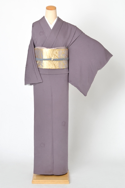 単衣色無地［紫無地］