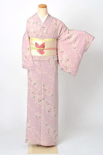 単衣小紋[桜模様]