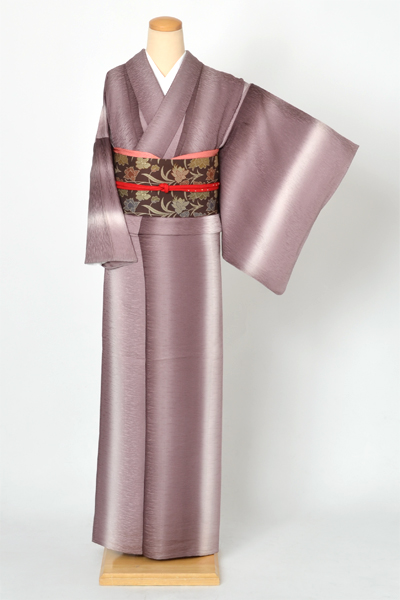 単衣小紋[紫ぼかし]