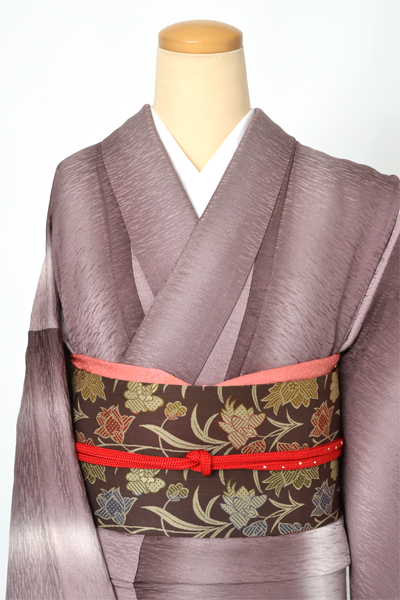 単衣小紋[紫ぼかし]