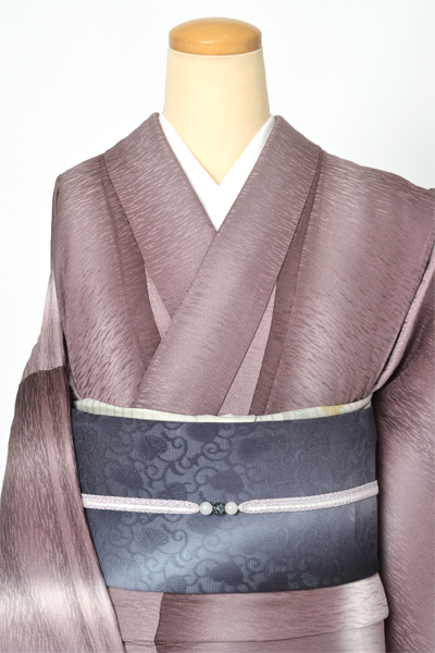 単衣小紋[紫ぼかし]