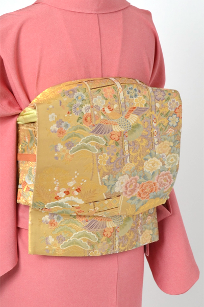 単衣江戸小紋[赤地の鮫小紋]