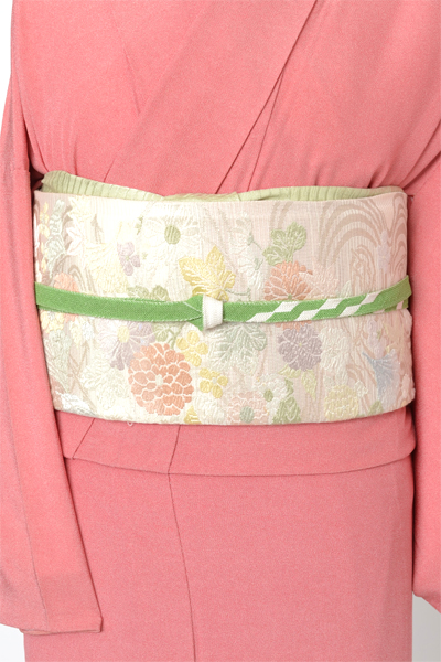 単衣江戸小紋[赤地の鮫小紋]