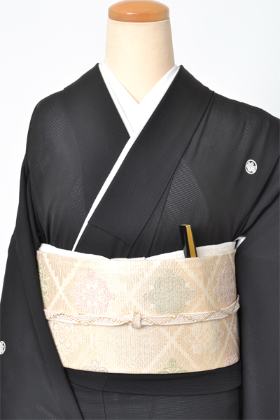 絽黒留袖[ぼたん・菊・鳳凰]