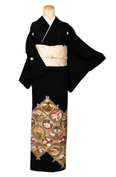 絽留袖(格天井)