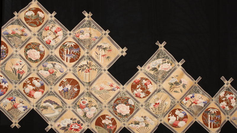 絽留袖(格天井)