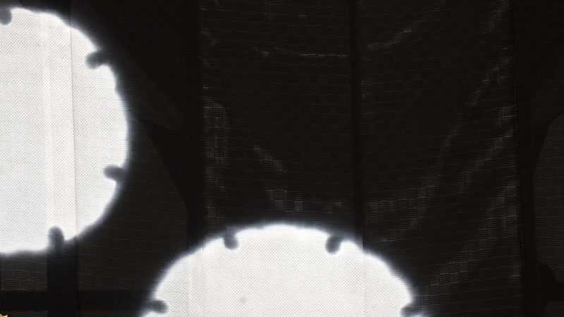 絽訪問着(黒・雪輪)