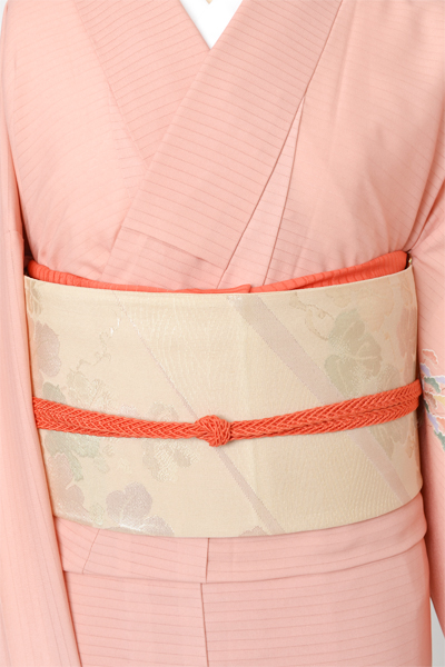 絽訪問着[花と牛車]