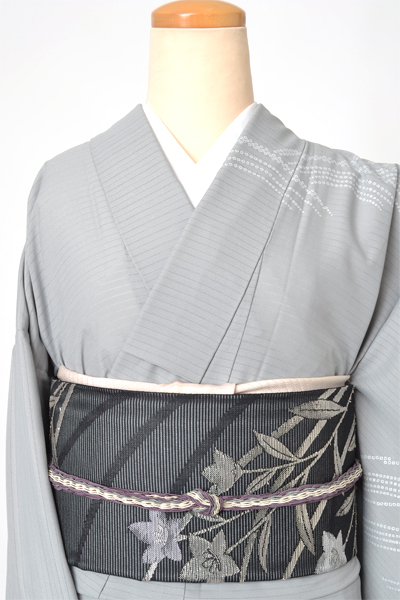 絽訪問着[波模様]