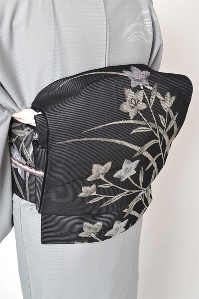 絽訪問着[波模様]