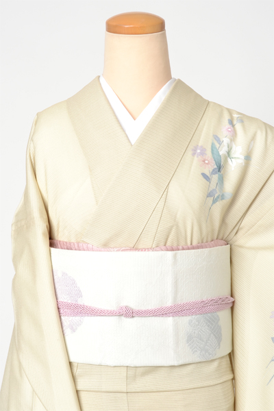 絽訪問着[百合の花]