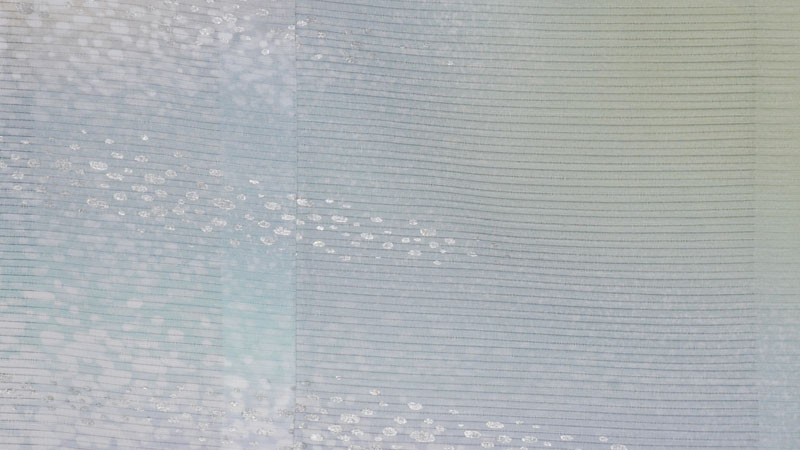 絽縮緬付け下げ(抹茶・水玉)