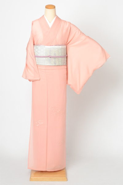 絽訪問着[スワトウ刺繍]