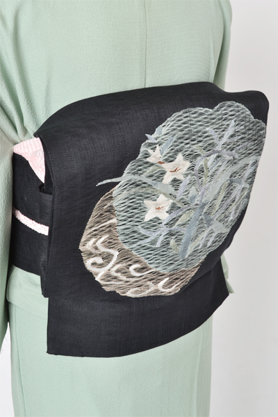 絽訪問着[朝顔]