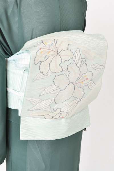 絽訪問着[百合]