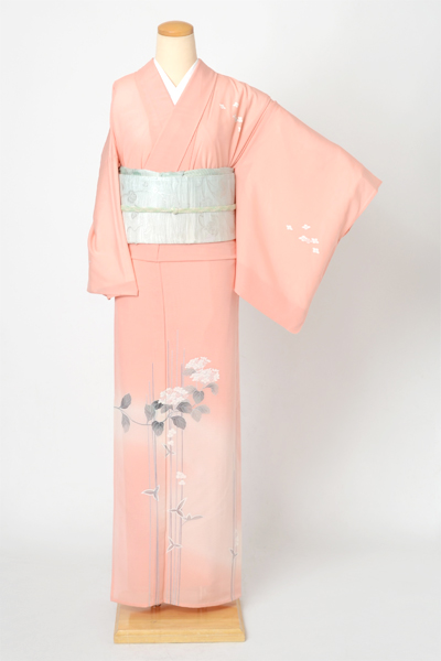 絽訪問着[紫陽花]