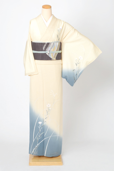 絽訪問着[桔梗・すすき]