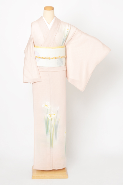 絽訪問着[花菖蒲]