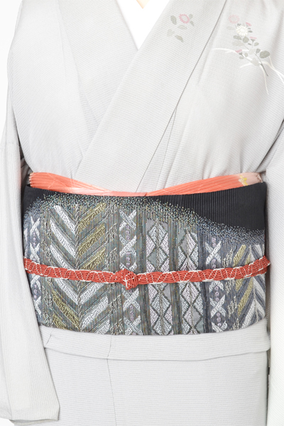 絽訪問着[花篭]