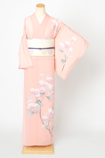 絽訪問着[あじさい]