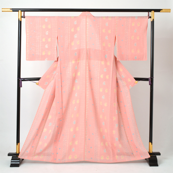 絽小紋［ペイズリー模様］