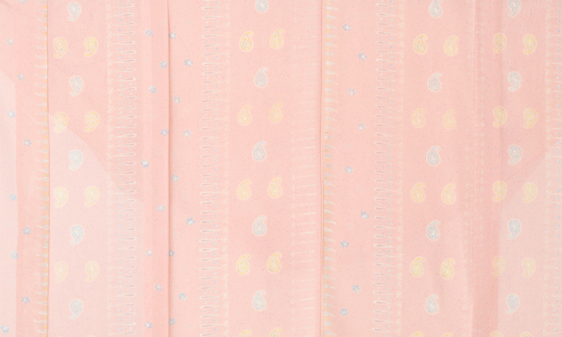 絽小紋［ペイズリー模様］