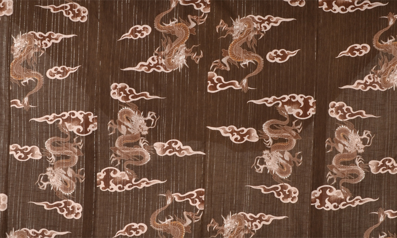 浴衣[169-177cm]こげ茶・雲竜