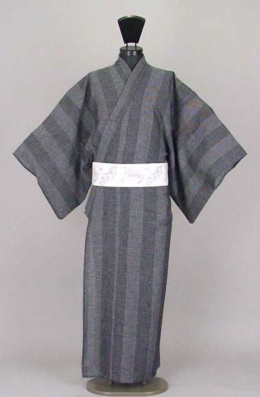 浴衣[160-168cm]織綿麻