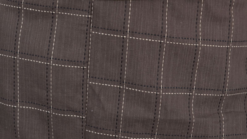 浴衣[158-166cm]こげ茶・格子