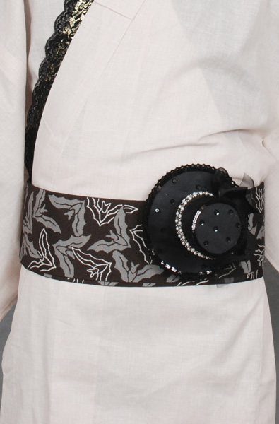 ゆかた[159-167cm]ベージュ・無地