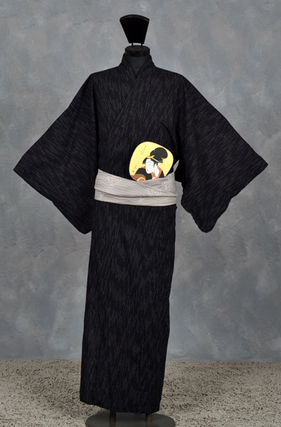 浴衣[165-173cm]黒・縞